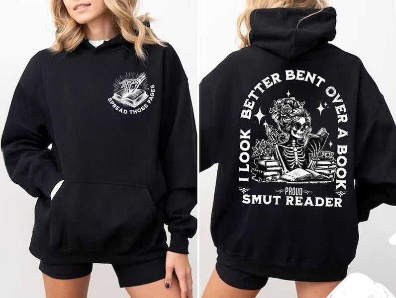 Smut Readers Sweatshirt, Book Lover Gift For Her, Funny Reading Shirt, Spread Those Pages Spicy Reader Novelty , Funny...