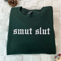 Smut Slut - Dark Romance Embroidered Crewneck Sweatshirt Unisex Fit T-Shirts, Hoodie | PureTeeCo.com