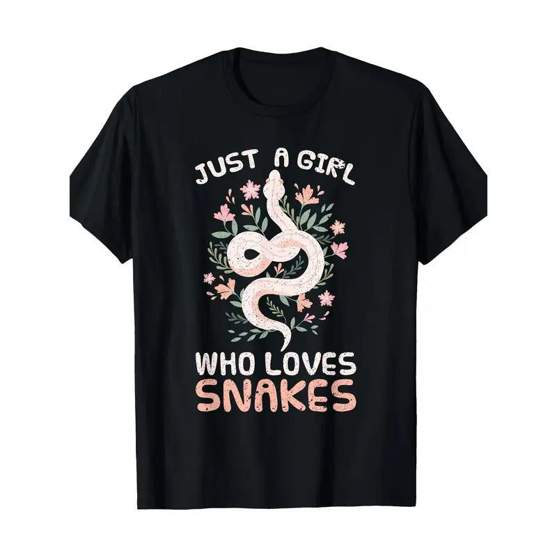 Snake Pet Lover Girl Woman Gift Snake T-shirt, Men's T-shirt Made in USA Hoodie, Sweatshirt | PureTeeCo.com