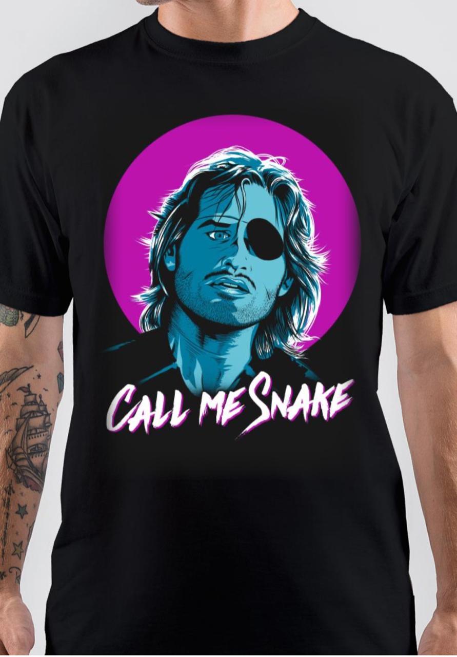 Snake Plissken Call Me Snake Black T-Shirt Hoodie, Sweatshirt | PureTeeCo.com
