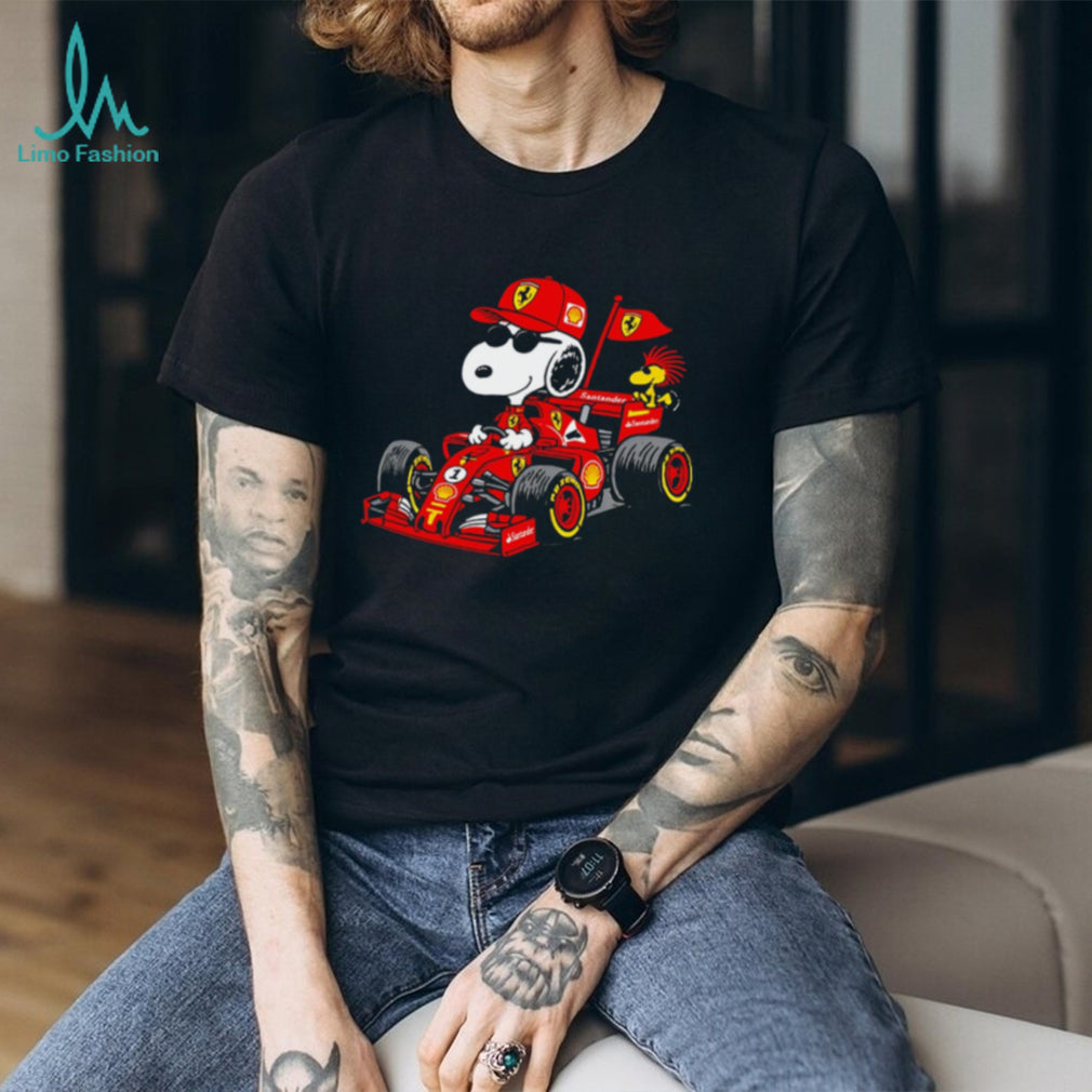 Snoopy Ferrari F1 Woodstock Formula Racing shirt