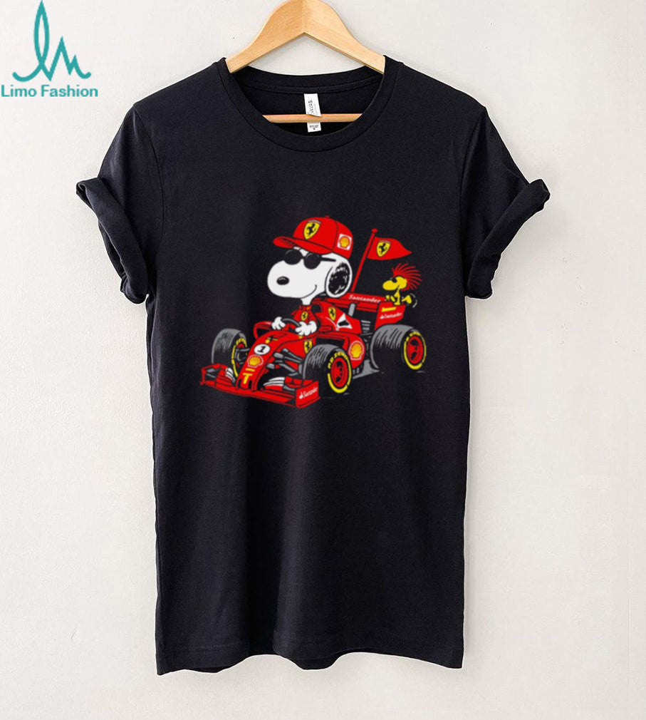 Snoopy Ferrari F1 Woodstock Formula Racing shirt