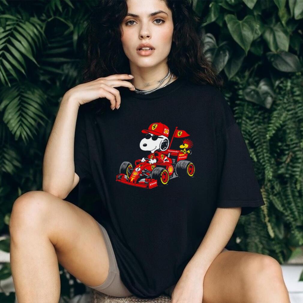 Snoopy Ferrari F1 Woodstock Formula Racing shirt