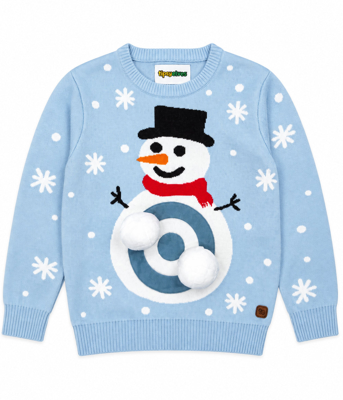 Girl's Snowball Fight Game Ugly Christmas Sweater