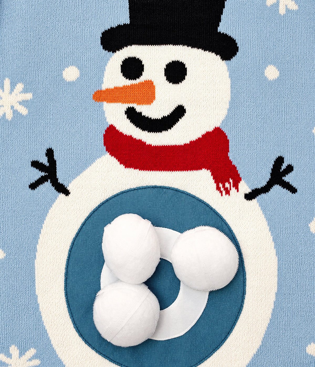 Girl's Snowball Fight Game Ugly Christmas Sweater
