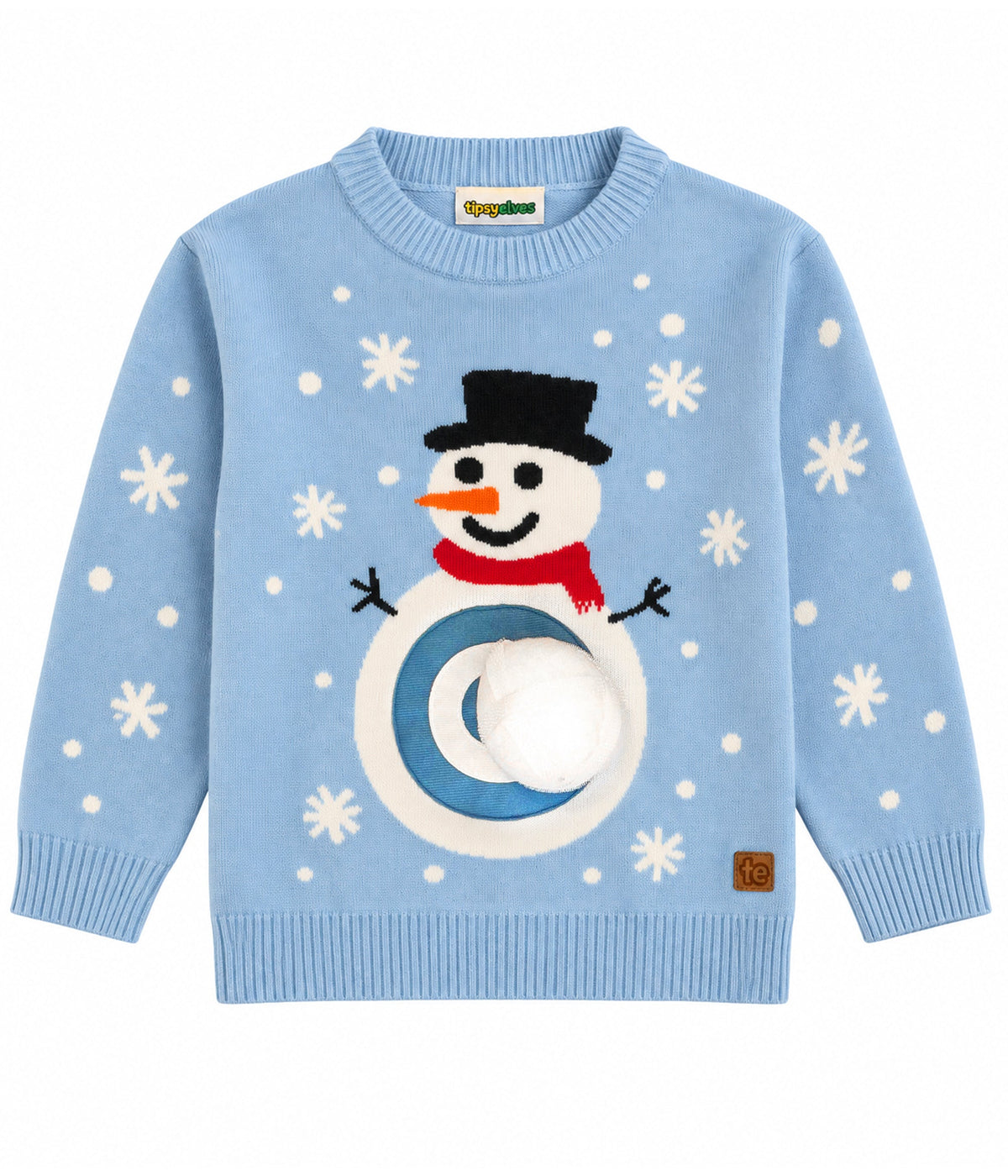 Baby Girl's Snowball Fight Game Ugly Christmas Sweater
