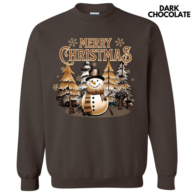 Snowman Merry Christmas Sweatshirt 'NLB' T-Shirts, Hoodie | PureTeeCo.com