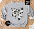 Soccer Bow Sweatshirt, Game Day Soccer Crewneck, Womens Sweatshirt, Fall Sweater T-Shirts, Hoodie | PureTeeCo.com