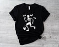 Soccer Skeleton Shirt, Halloween Football Lover T-Shirt, Funny Sportive Skeleton Tee, Unisex Soccer Ball Fans Gift Tee....
