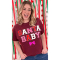 Soft Chenille Santa Baby T-Shirt Hoodie, Sweatshirt | PureTeeCo.com