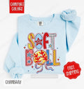 Softball Comfort Colors Sweatshirt, Softball Women's Crewneck, Cute Softball Women's Sweater T-Shirts, Hoodie | PureTeeCo.com