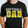 Softball Dad Shirt for Men Sports Dad Game Day Father's Day Gift Unisex Premium 100% Cotton Hoodie, Sweatshirt