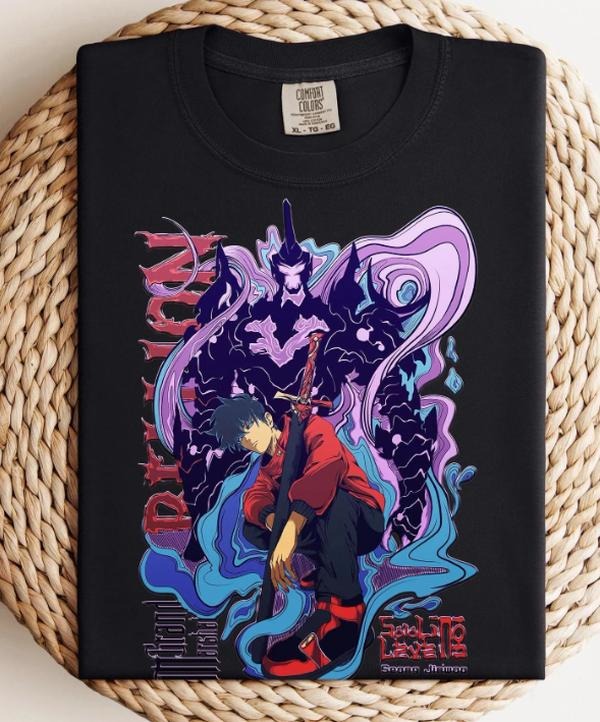Solo Leveling Shirt, Jin Woo Beru Anime Shirt, Anime Gifts, Japanese Manga T shirtstyle{n002}2 Hoodie, Sweatshirt