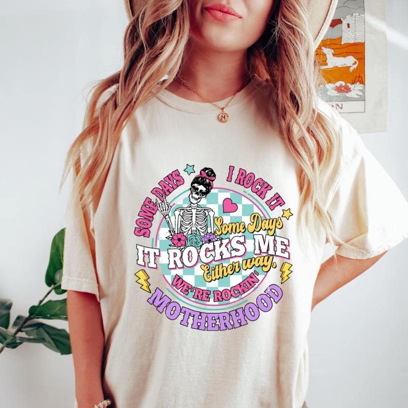 Somedays I Rock It T-Shirt, Mama T-Shirt, Mom Life T-Shirt, Gift for Mom, Mother's Day Gifts Hoodie, Sweatshirt