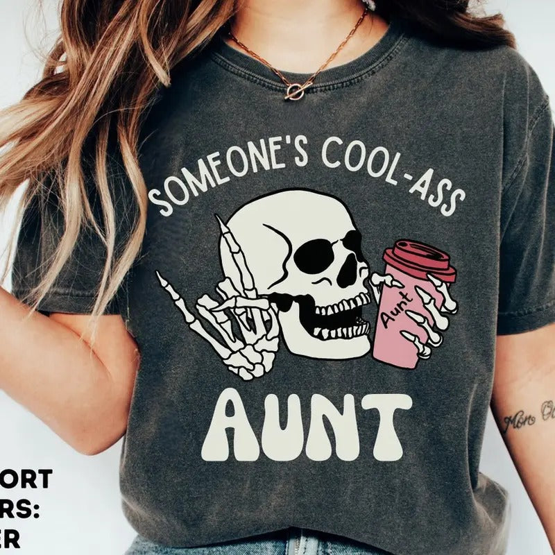 Someone's Cool Ass Aunt, , Aunt Shirt , Auntie Shirt,Mothers Day Gift Hoodie, Sweatshirt | PureTeeCo.com