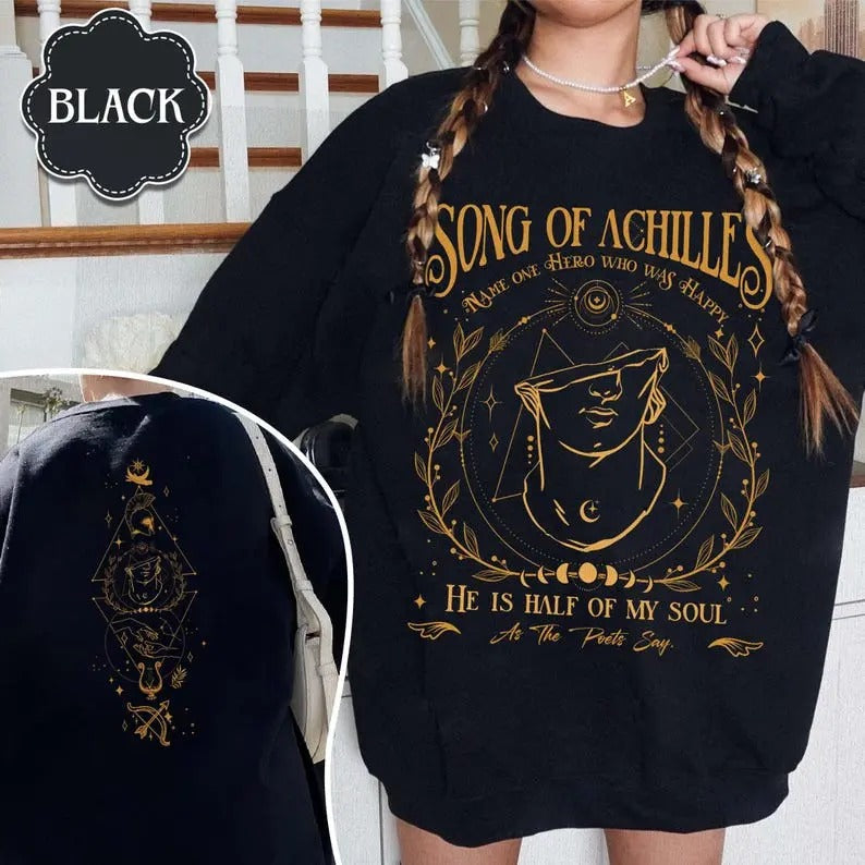 Song Of Achilles Sweatshirt, Achilles And Patroclus, Greek Mythology Sweatshirt, Booklover Gift, Bookish Gift, Achilles...