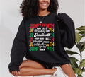 Sonia Samra Juneteenth T-shirt, Freeish Since 1865 Sweatshirt, Black American Freedom Hoodie, Breaking Every Chain Shirt,...