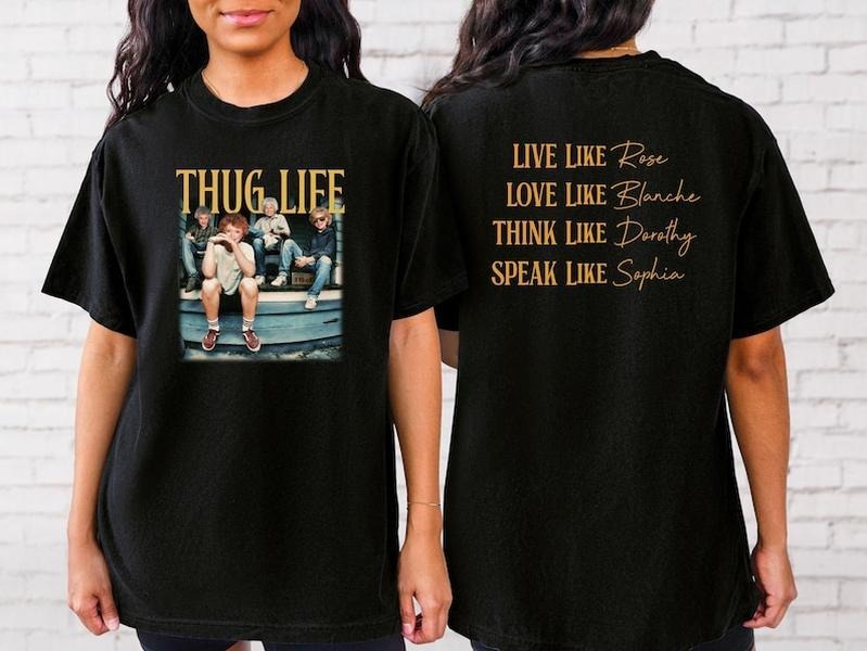 Sonia Samra Thug Life Golden Girls T-shirt, Golden Girls Hoodie, Vintage 80's Tv Sitcom Sweatshirt, Unisex Graphic Tee,...
