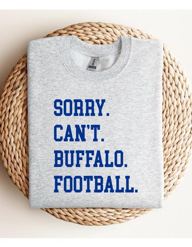 Sorry Can't Pro Football Sweatshirt Comfy Sweatshirt T-Shirts, Hoodie | PureTeeCo.com