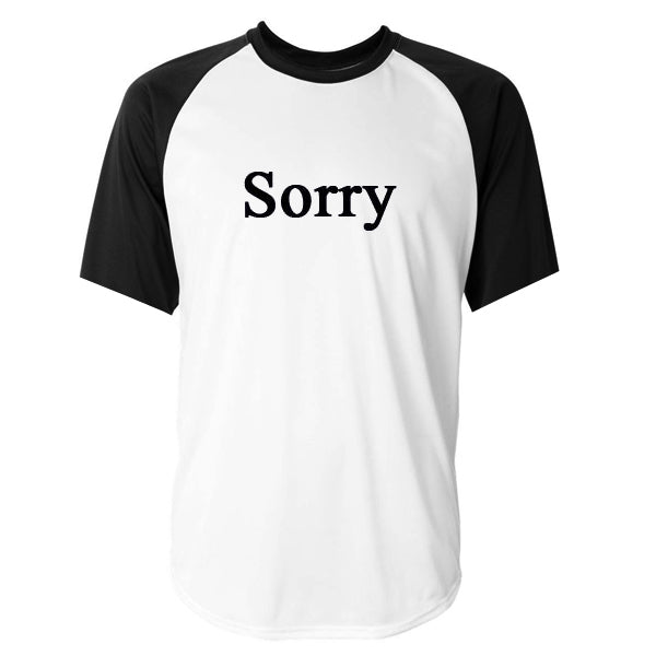 Sorry Font Baseball Tshirt Hoodie, Sweatshirt | PureTeeCo.com