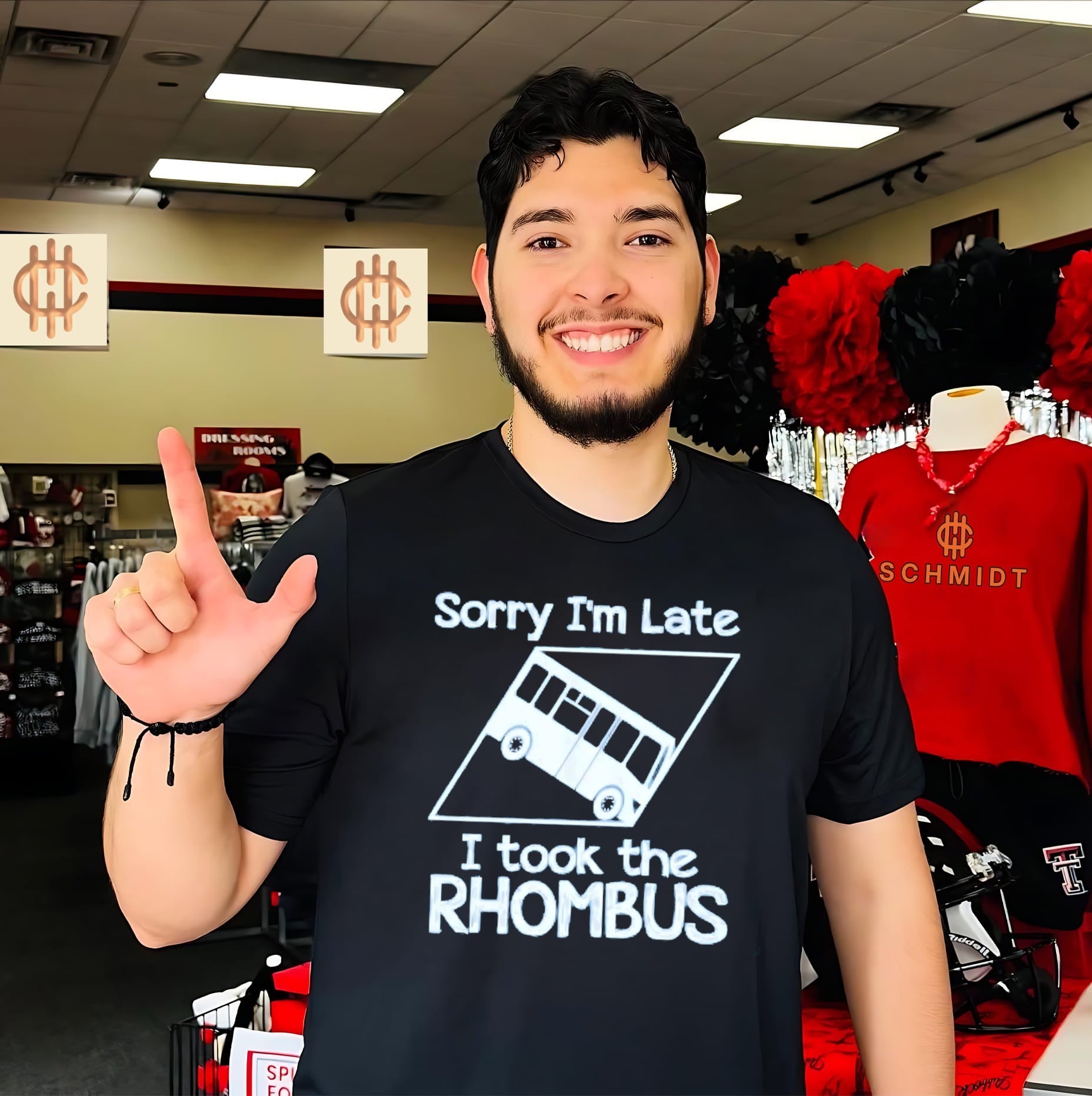 Sorry I’m late I took the Rhombus shirt