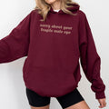 Sorry Retro About Your Fragile Hoodie, Women's Rights Hooded Sweatshirt, Funny Strong Girl Top, Empowerment Women's Tops,...