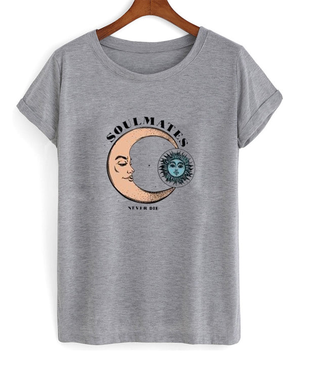 Soulmate Never Die Moon And Sun T-Shirt Hoodie, Sweatshirt | PureTeeCo.com