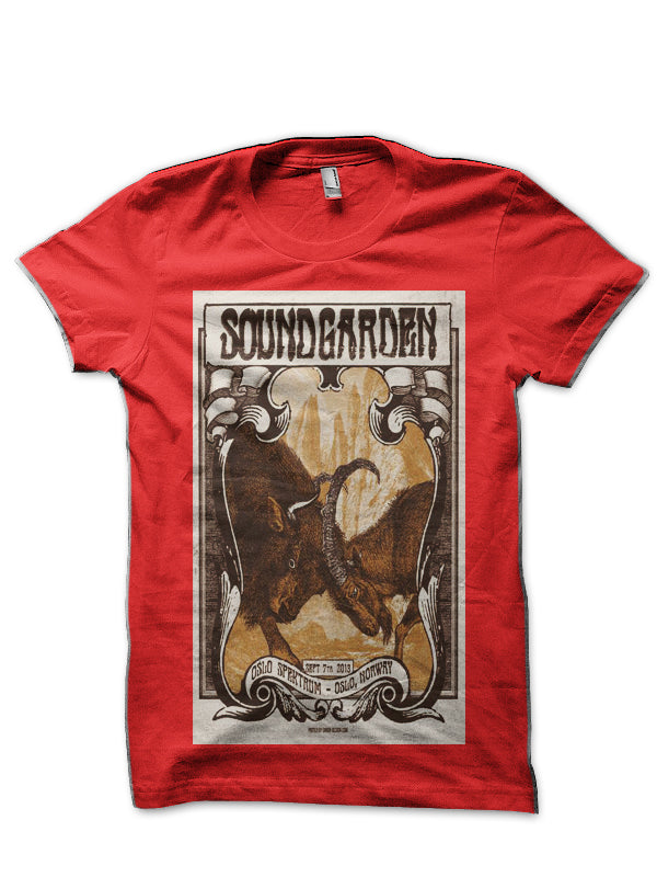 Soundgarden Red T-Shirt Style001 Hoodie, Sweatshirt | PureTeeCo.com