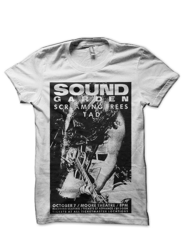 Soundgarden White T-Shirt Style004 Hoodie, Sweatshirt | PureTeeCo.com