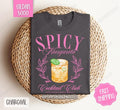 Spicy Margarita Gildan Shirt, Cute Cocktail Tshirt, Trendy Margarita Tee Hoodie, Sweatshirt | PureTeeCo.com