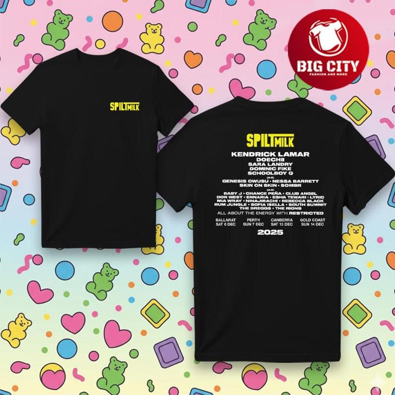 SpiltMilk 2025 Block Tour Two Sided Shirt