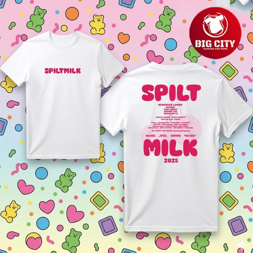SpiltMilk 2025 Cherry Tour Two Sided Shirt