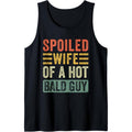Spoiled Wife of a Hot Bald Guy Funny Husband Wife Tank Top MADE IN USA T-Shirts, Hoodie, Sweatshirt | PureTeeCo.com