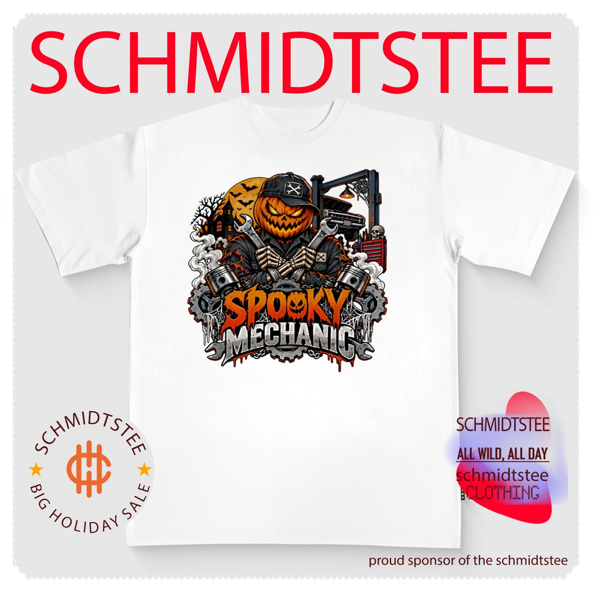 Spooky Mechanic Halloween shirt