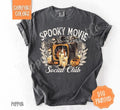 Spooky Movie Social Club Shirt Comfort Colors, Cute Halloween Tee Hoodie, Sweatshirt | PureTeeCo.com