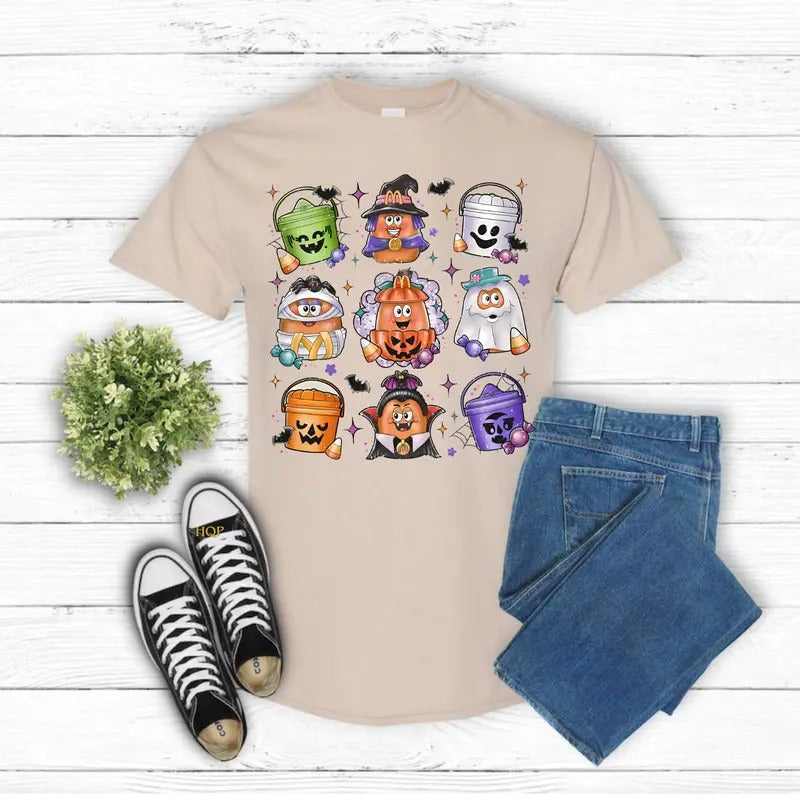 Spooky Nostalgia Halloween Gildan-Unisex T-Shirt Cotton Fabric Hoodie, Sweatshirt | PureTeeCo.com