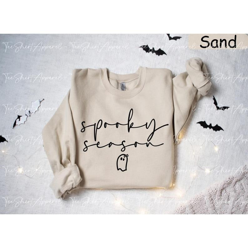 Spooky Season Sweatshirt, Halloween Sweatshirt for Women, Halloween Gift, Retro Halloween Shirt, Halloween Crewneck, Fall...