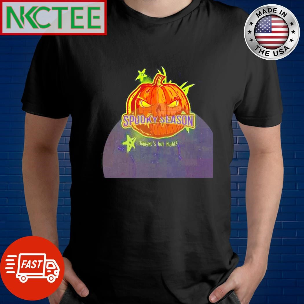Spooky Season pumpkin tonight’s her night Halloween shirt
