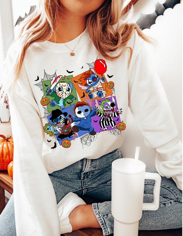 Spooky Space Alien Halloween Sweater T-Shirts, Hoodie, Sweatshirt | PureTeeCo.com