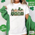 St Patrick Cats Shirt Comfort Colors, St Patrick's Day Women's Tee, Cute Women's Tshirt Hoodie, Sweatshirt | PureTeeCo.com