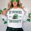 St Patrick's University St Patty's Day Lucky  Shamrock Football sweatshirt T-Shirts, Hoodie | PureTeeCo.com