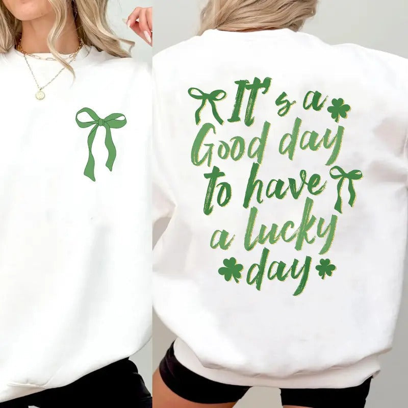 St Patricks Day Friendship Bracelet Sweatshirt, St Patrick's Day T-Shirt, Lucky Season Sweater, Irish Shamrock Shirt, St...