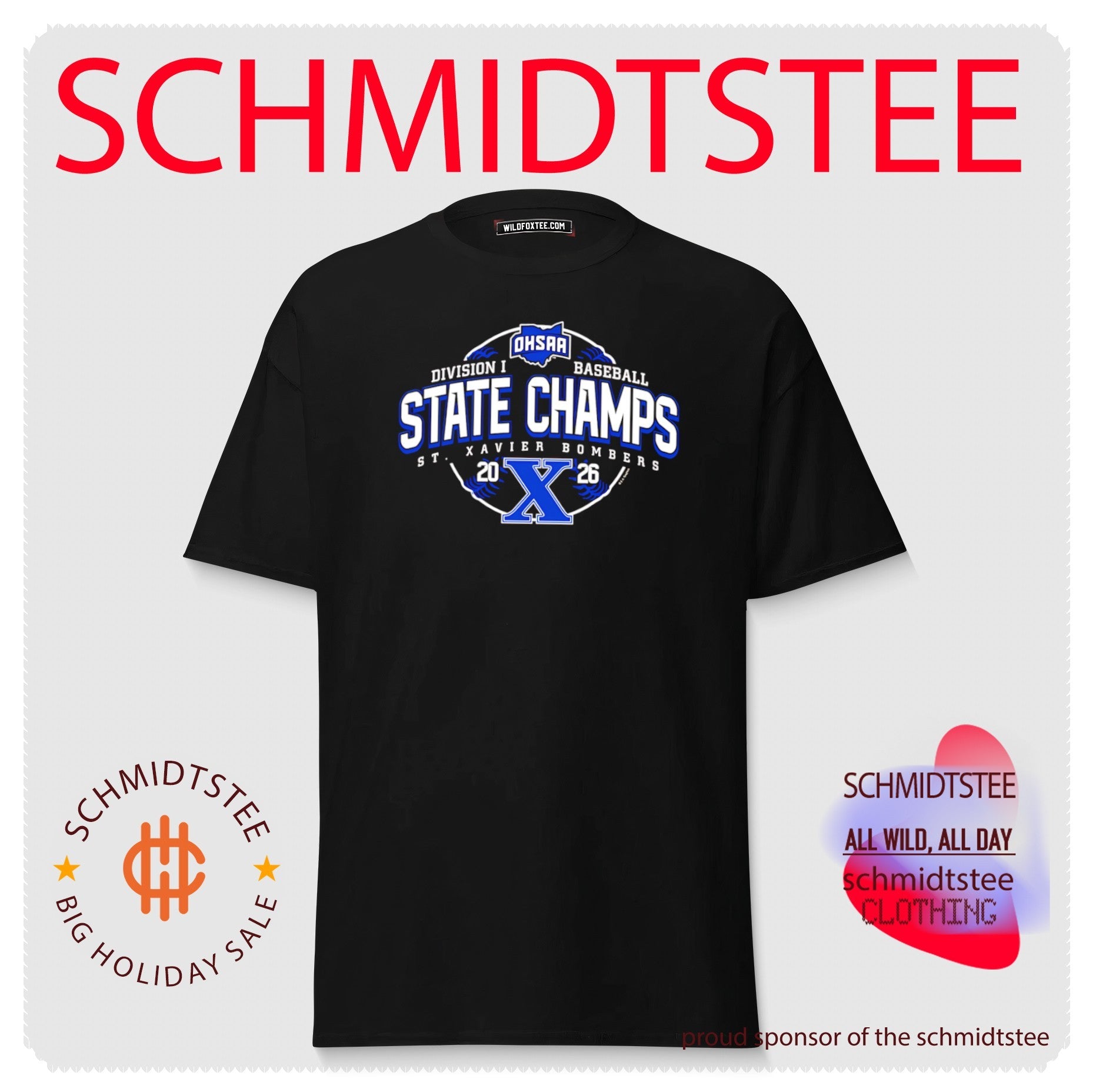 St Xavier Bombers 2026 OHSAA Baseball D1 State Champions shirt
