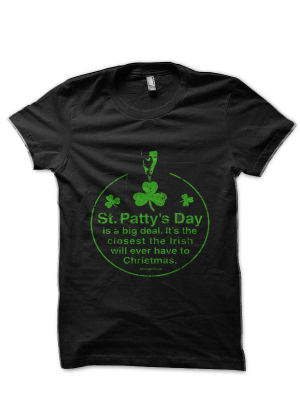 St. Pattyâ€™s Black Half Sleeve T-Shirt Hoodie, Sweatshirt | PureTeeCo.com