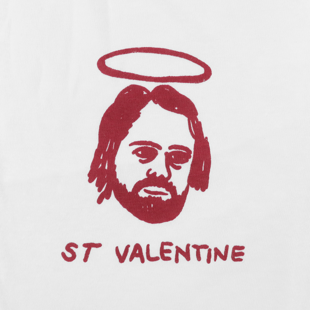 St. Valentine Halo White T-Shirt Hoodie, Sweatshirt | PureTeeCo.com (Image 2)
