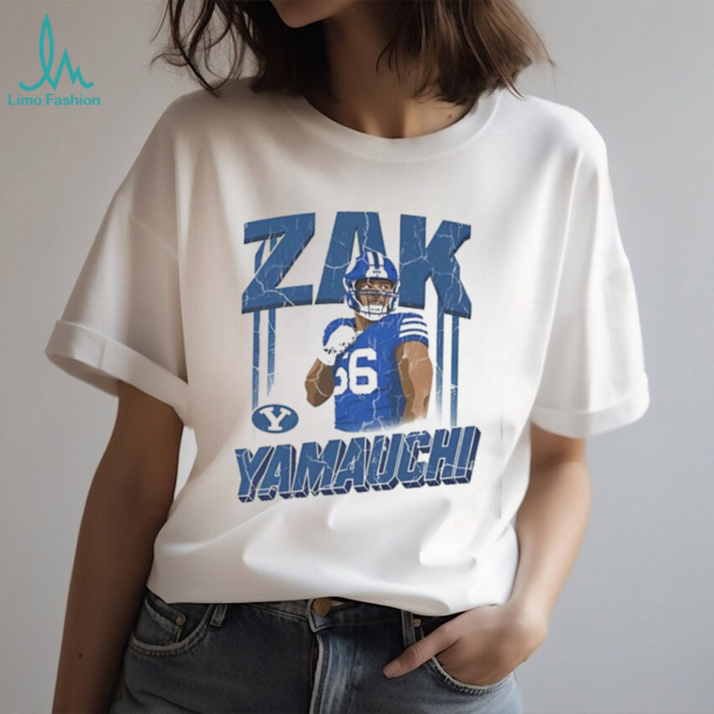 Stanford Cardinal Zak Yamauchi portrait vintage shirt