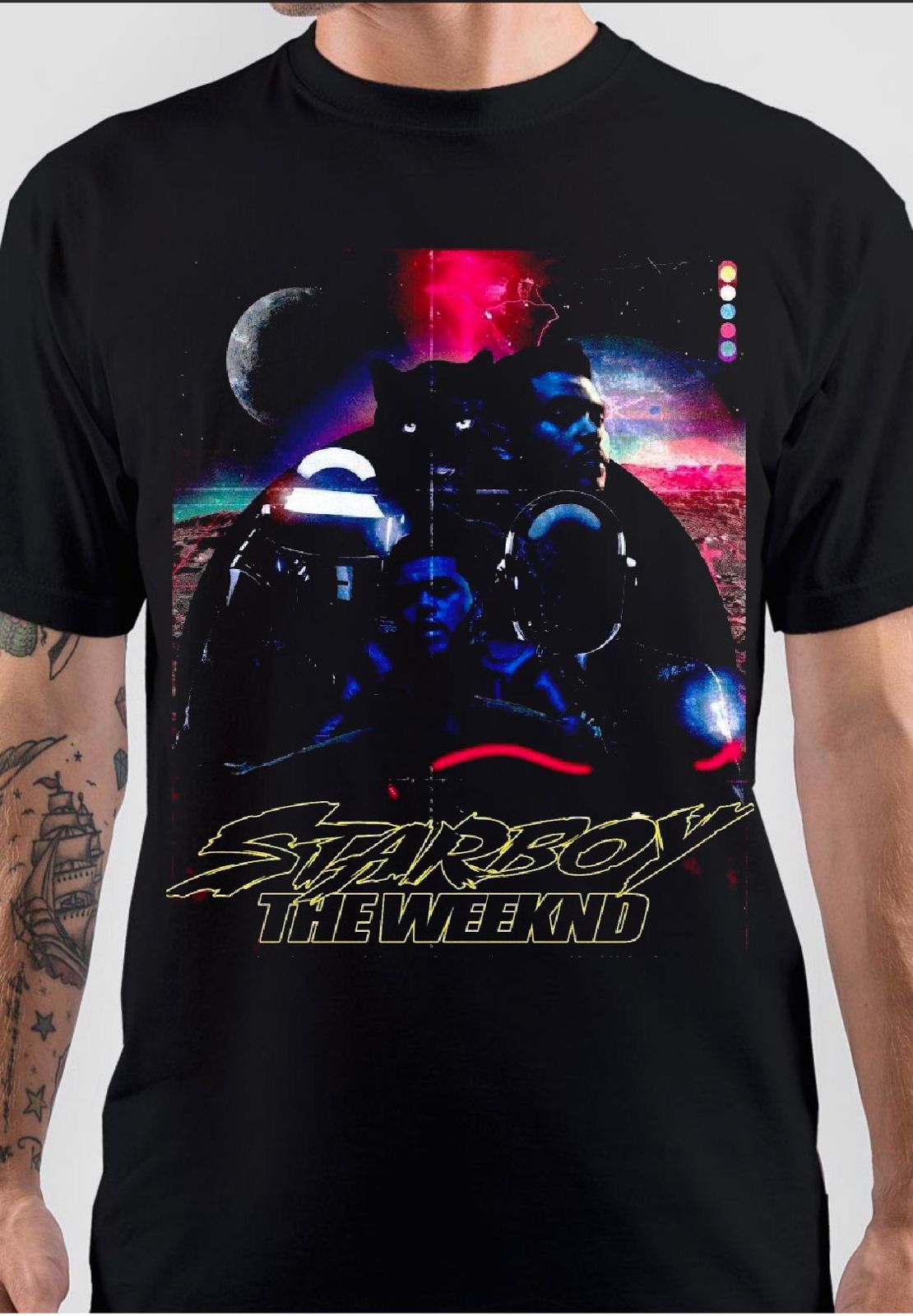 Starboy The Weeknd T-Shirt Hoodie, Sweatshirt | PureTeeCo.com