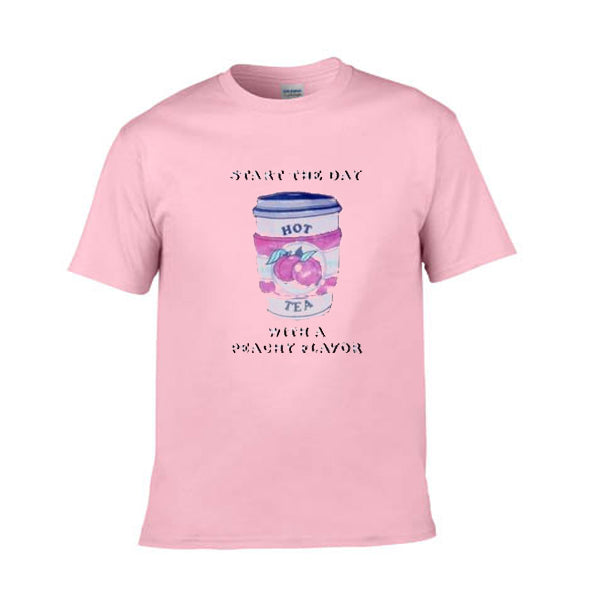 Start The Day With A Peachy Flavor T Shirt Hoodie, Sweatshirt | PureTeeCo.com