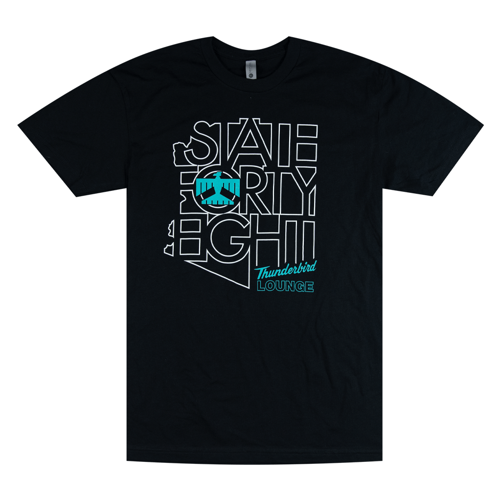 State Forty Eight Outline T-Shirt Hoodie, Sweatshirt | PureTeeCo.com (Image 1)