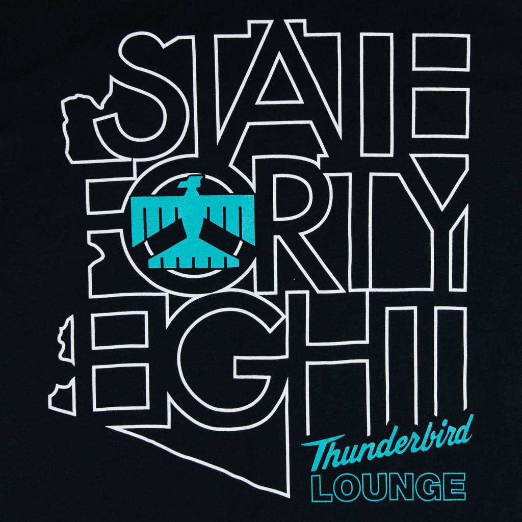 State Forty Eight Outline T-Shirt Hoodie, Sweatshirt | PureTeeCo.com (Image 2)